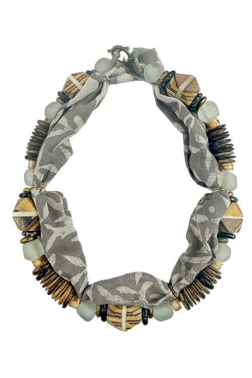 Beaded Bandana Necklace | Safari