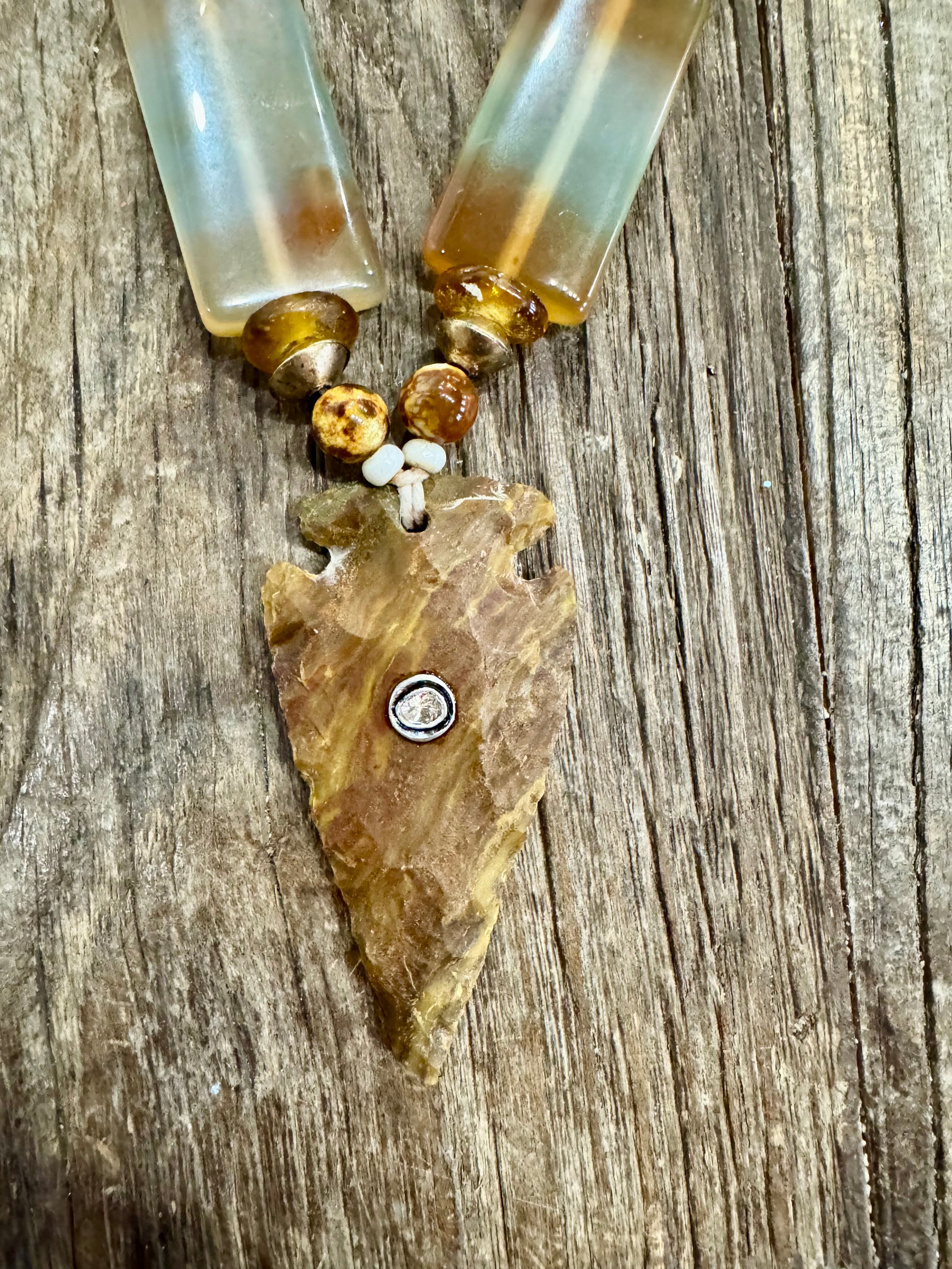 Slim Arrowhead Necklace | Harvest | T&T x S.Carter