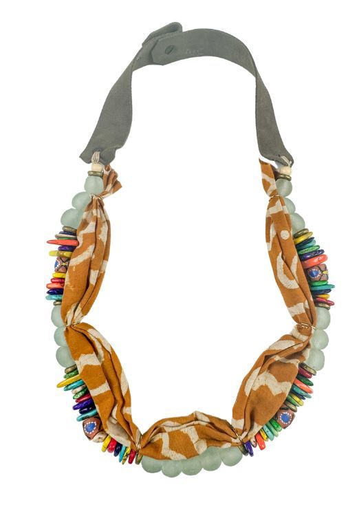 Long Beaded Bandana Necklace | Barcelona