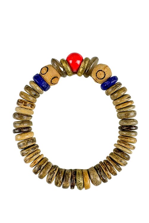 Stacked Single Bracelet | Red + Blue | T&T x Home Ec