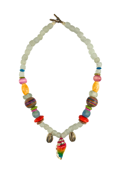 Tribal Shell Necklace | Multi