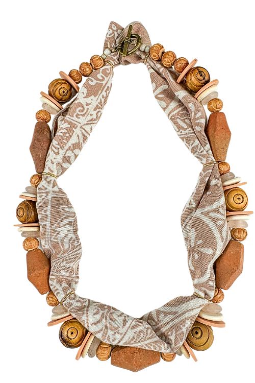 Beaded Bandana Necklace | Clay | T&T x Home Ec