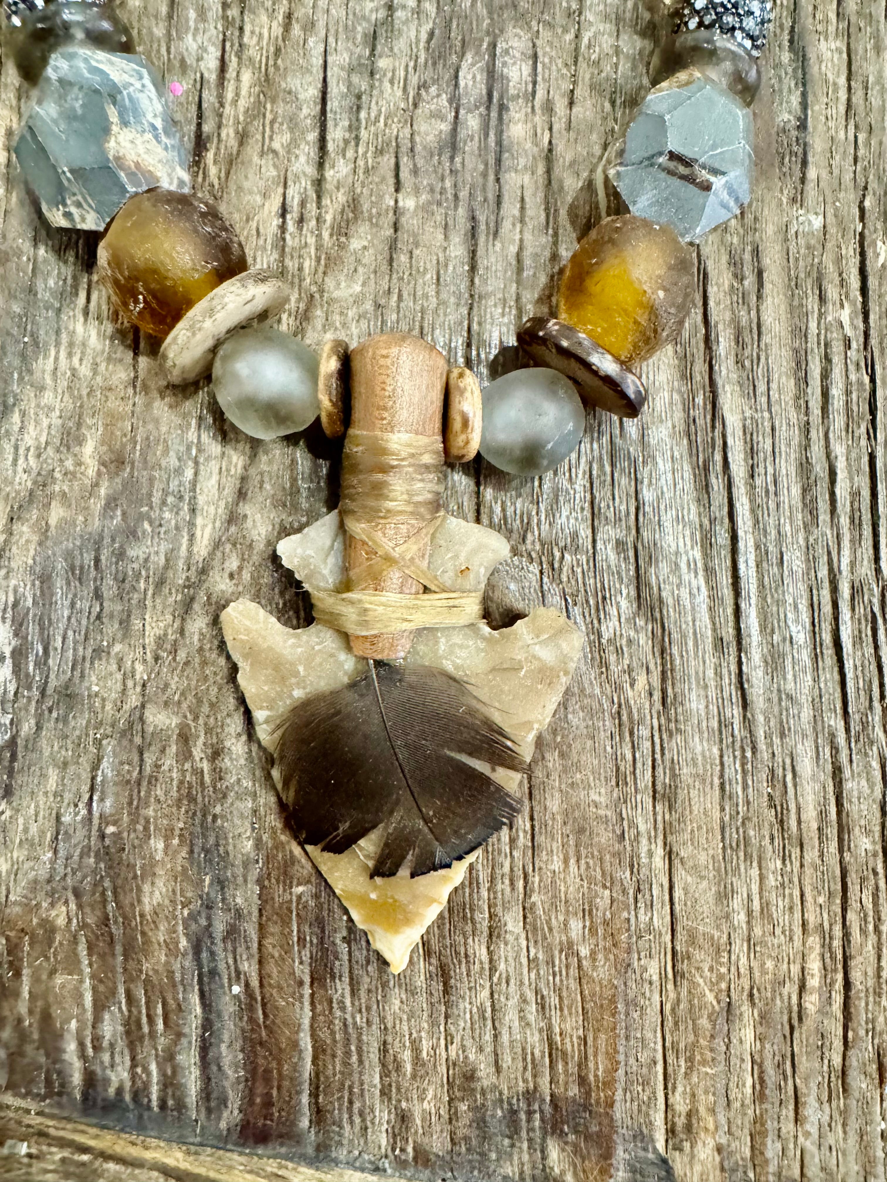 Tribal Arrowhead Necklace | Neutral | T&T x S.Carter