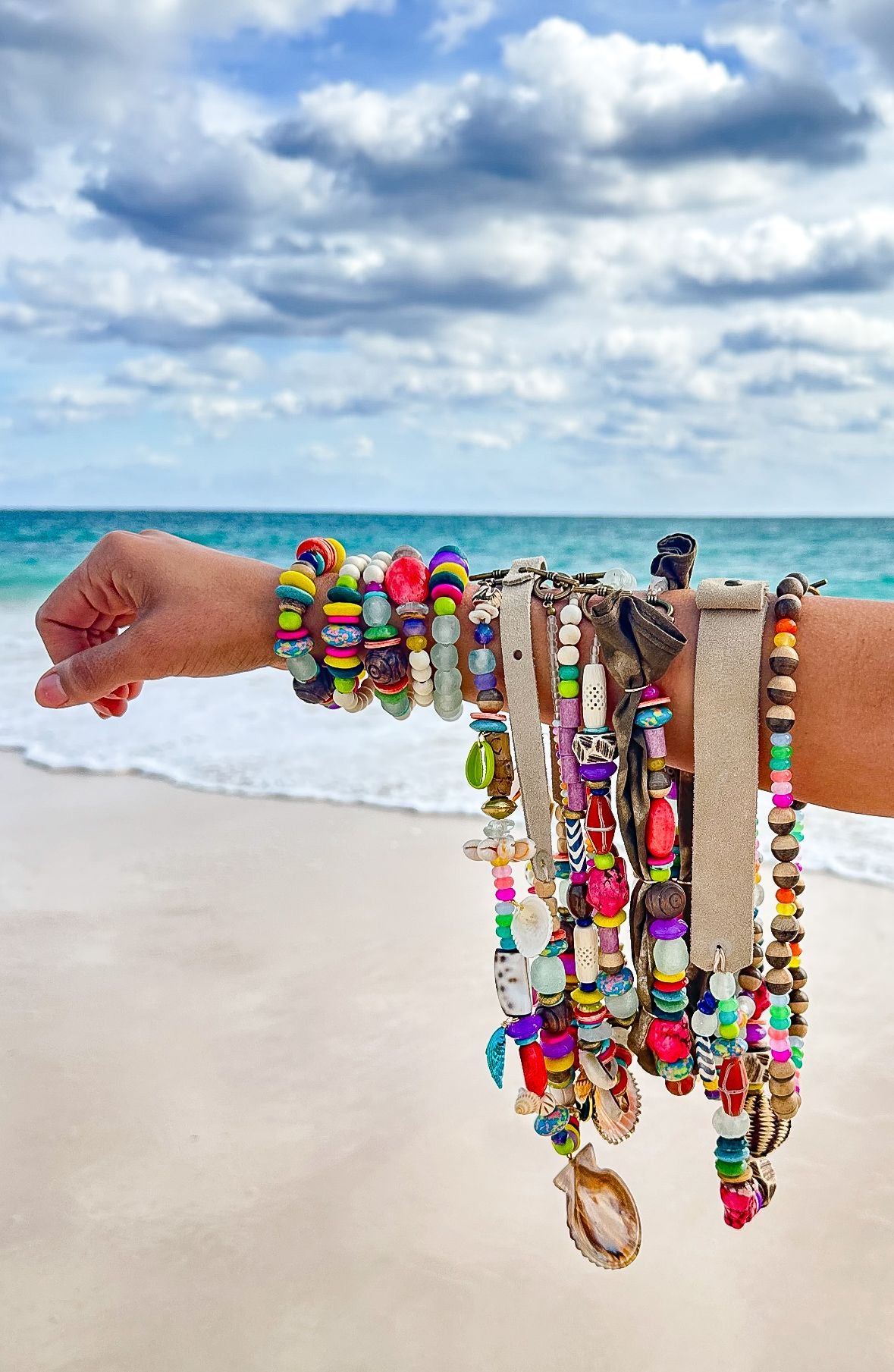 Stacked Cowrie Choker | Calypso