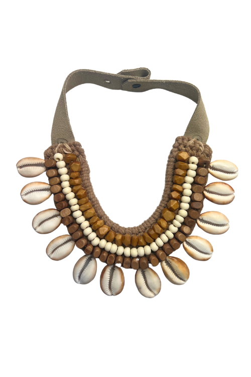 Cowrie Collar Necklace | Sahara | Final Sale