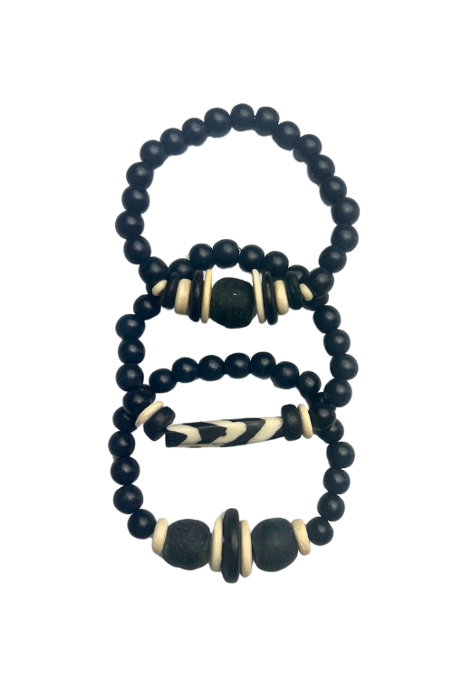 Trio Stack Bracelet Set | Batik | Final Sale