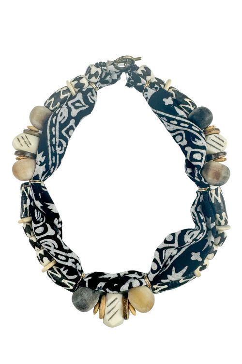 Beaded Bandana Necklace | Tribal