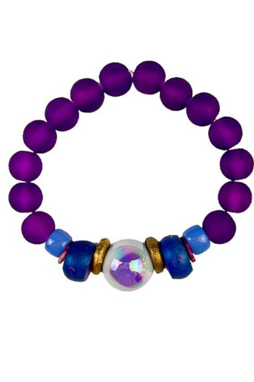 Tribal Stack Bracelet | Purple Heart | Final Sale