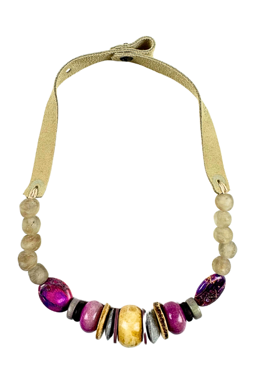 Slim Choker Necklace | Purple | Final Sale