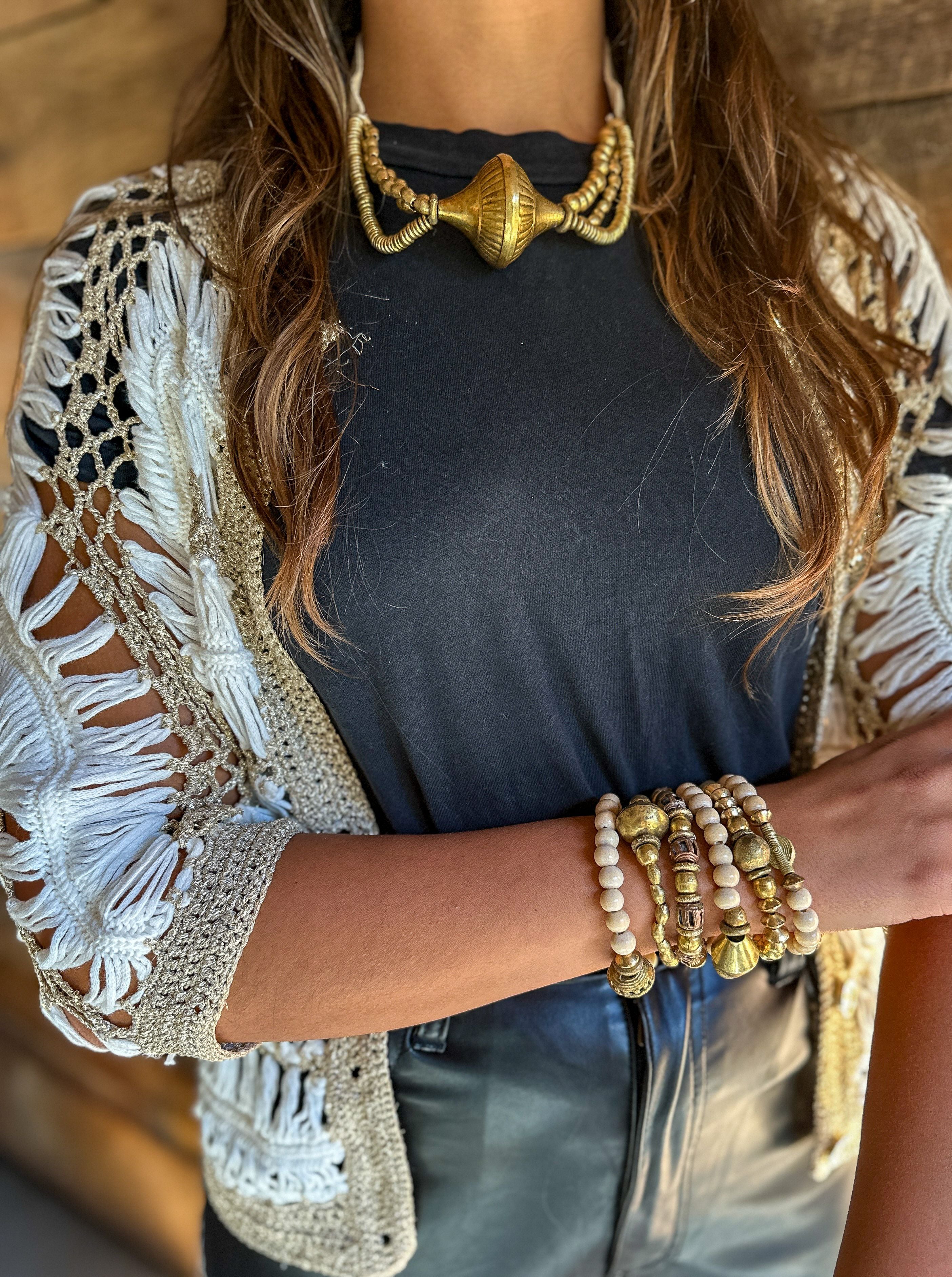 Woven Layered Necklace | Gold