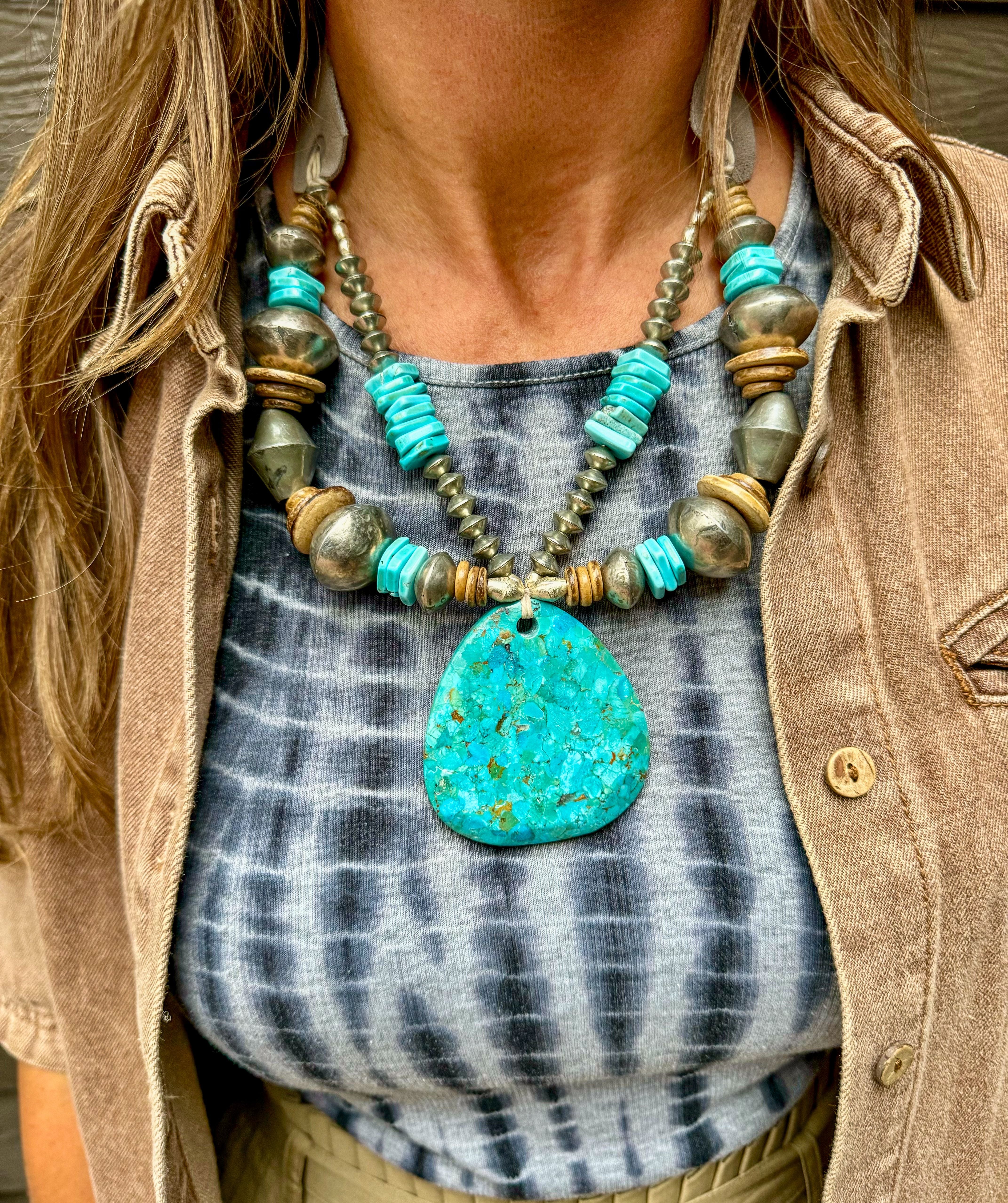 Mid Woven Pendant Necklace | West