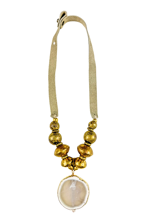 Slim Pendant Necklace | Gold