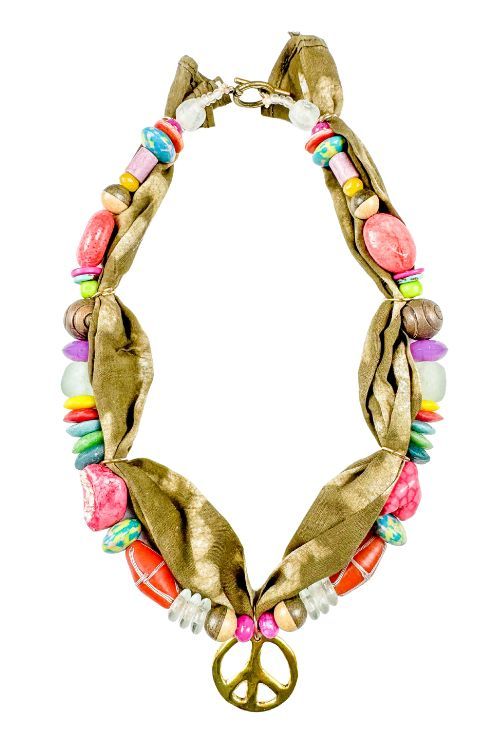 Beaded Bandana Necklace | Calypso