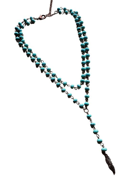 Lariat Turquoise Necklace | West