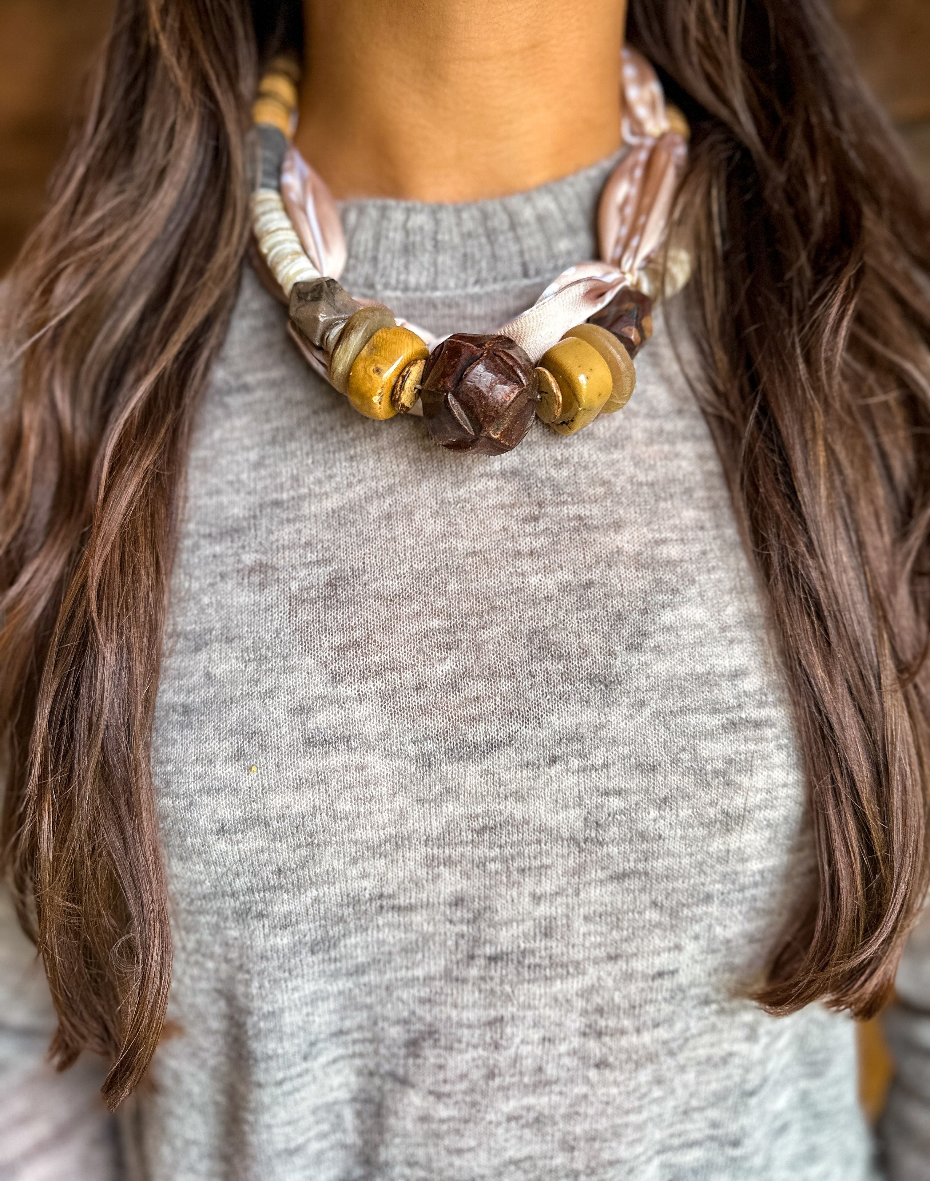 Beaded Bandana Necklace | Nomad