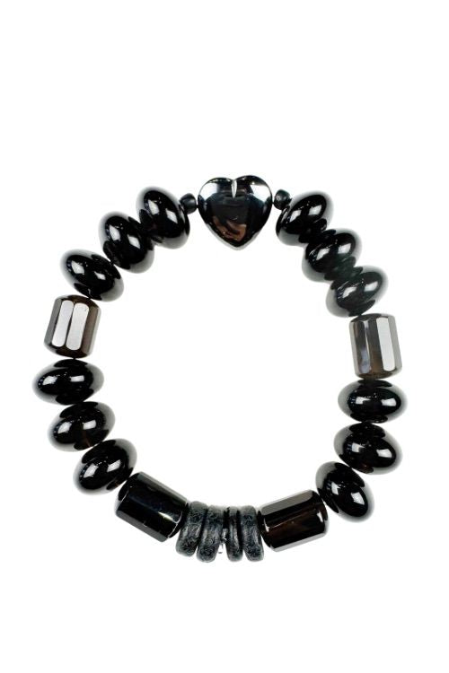 Intricate Stack Bracelet | Black