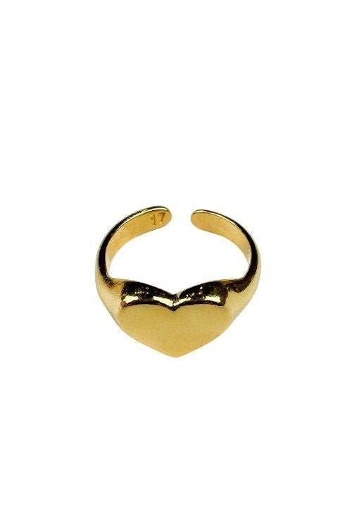 Adjustable Single Heart Ring