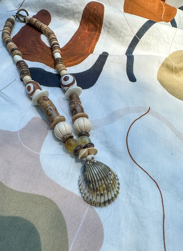 Tribal Shell Necklace | Mozambique | Final Sale