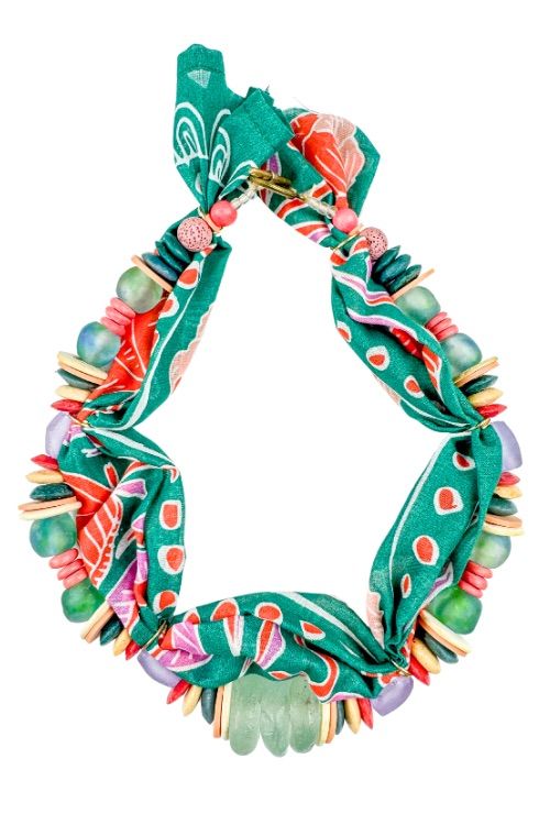 Beaded Bandana Necklace | Paradise