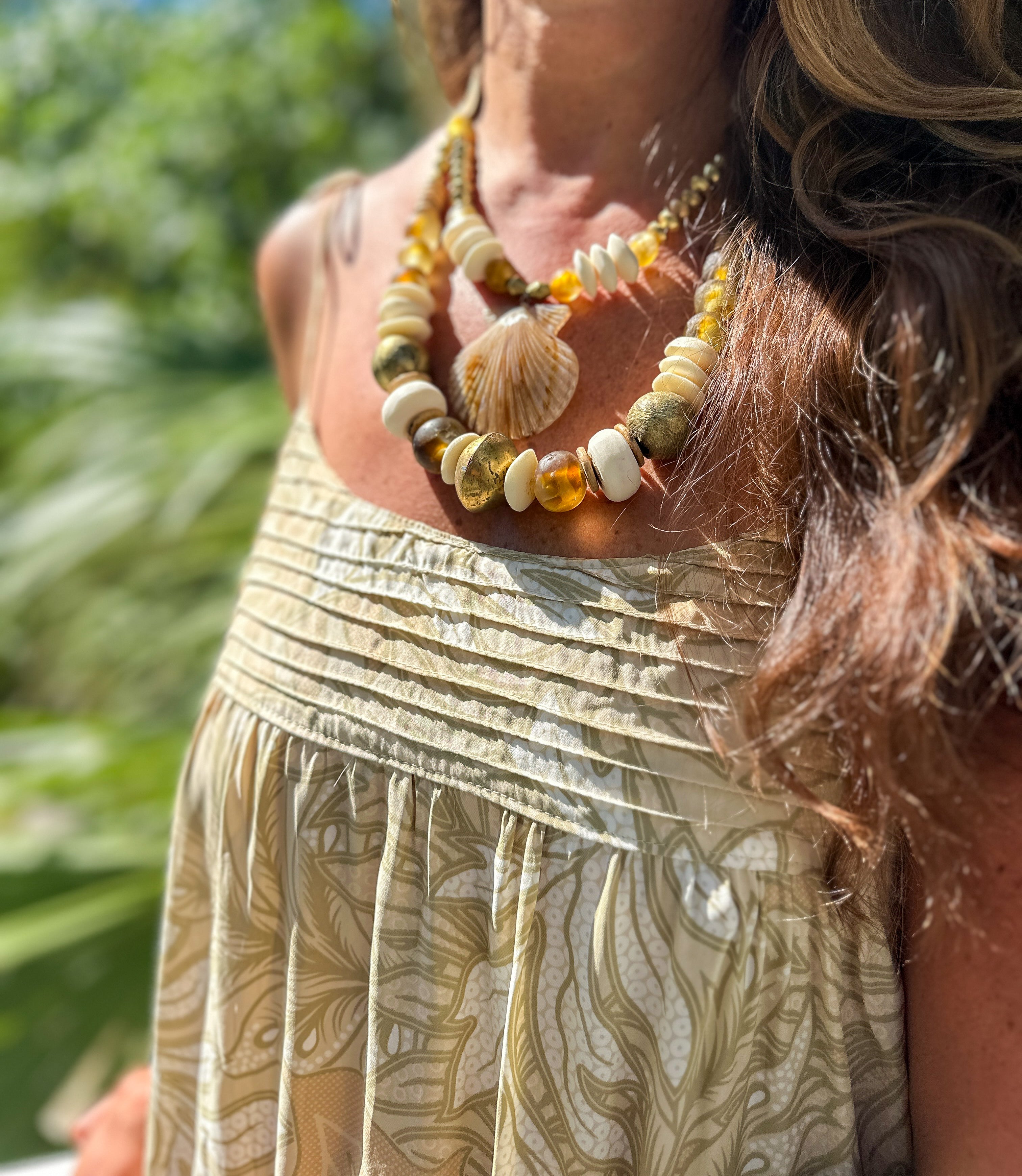 Layered Shell Necklace | Summer Glow