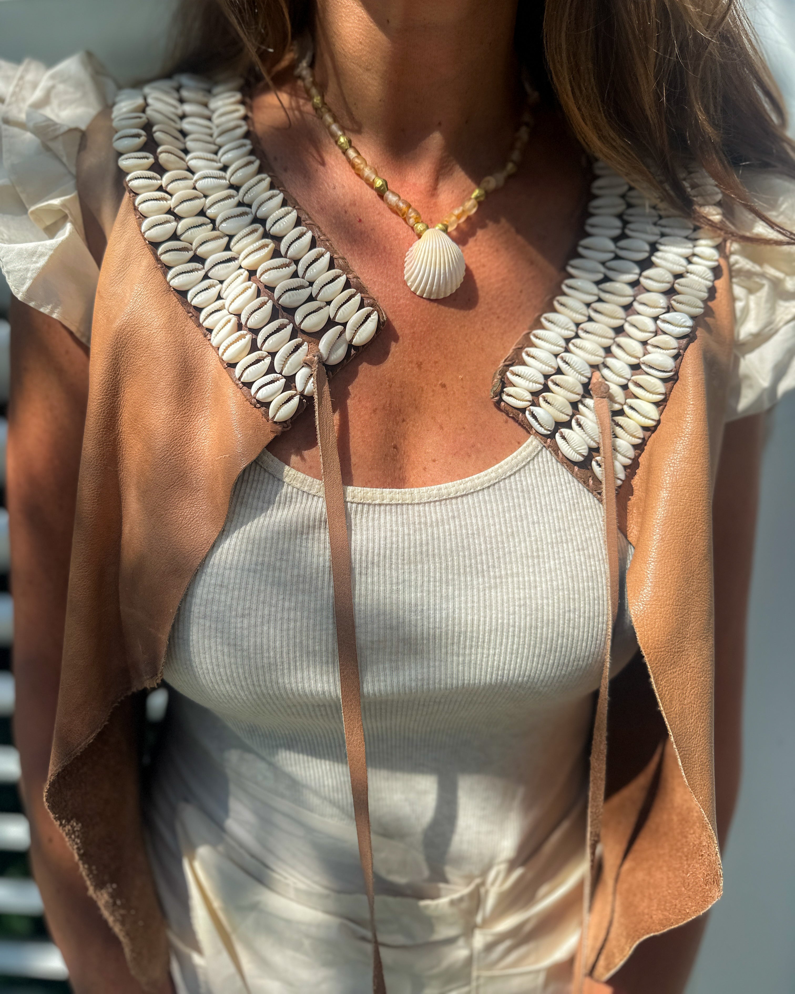 Slim Shell Necklace | Summer Glow | Final Sale