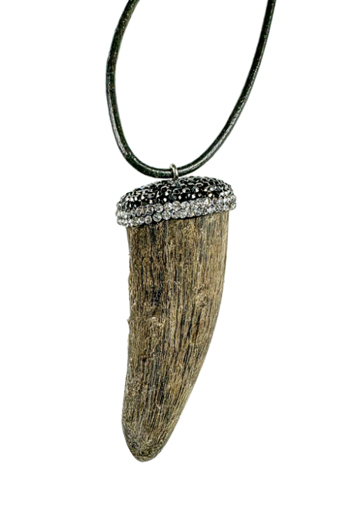 Cord Pendant Necklace | Horn