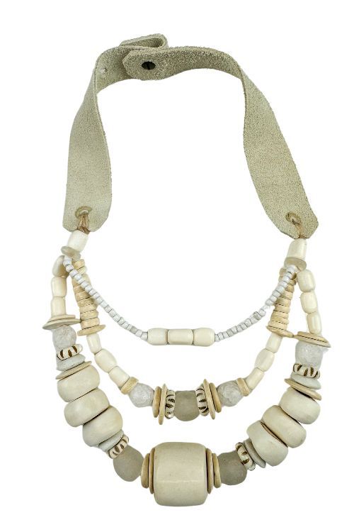 Layered Classic Necklace | White | Final Sale