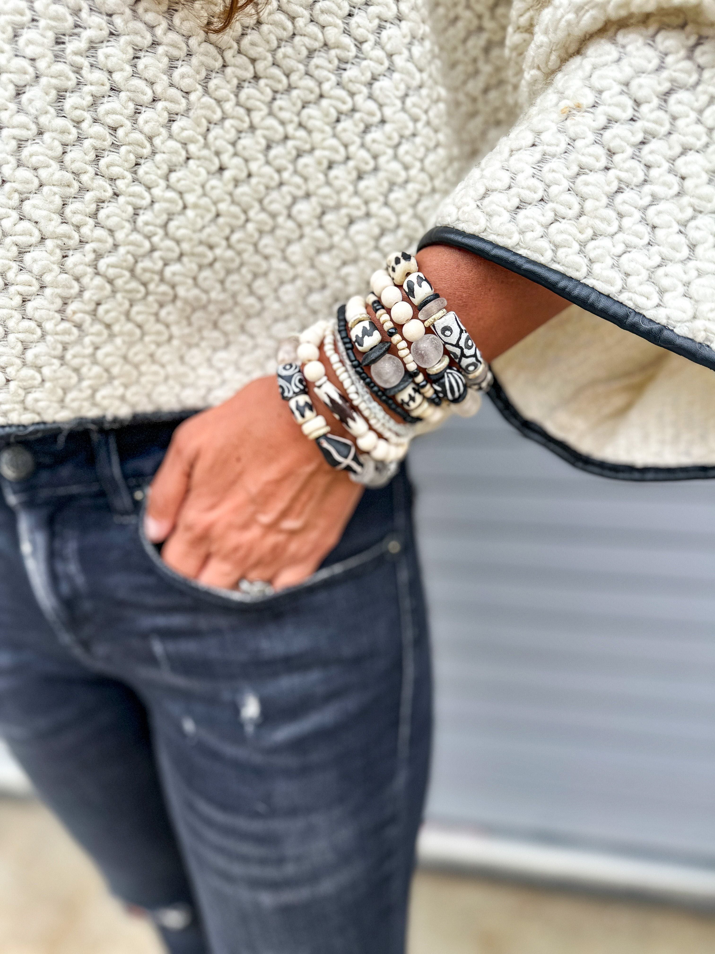 Tribal Stack Bracelet | Domino | Final Sale