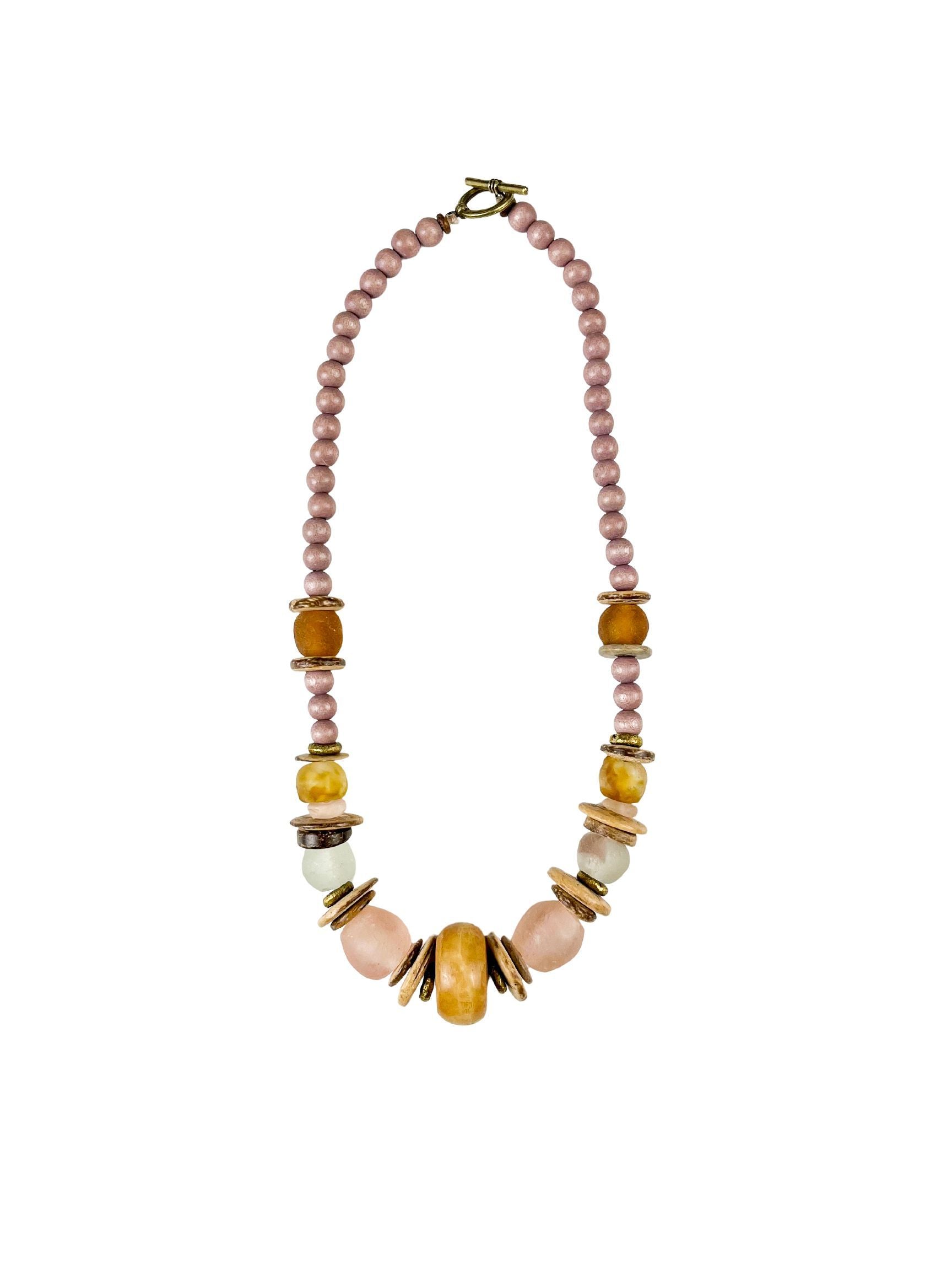 Tribal Classic Necklace | Camel + Blush | Final Sale