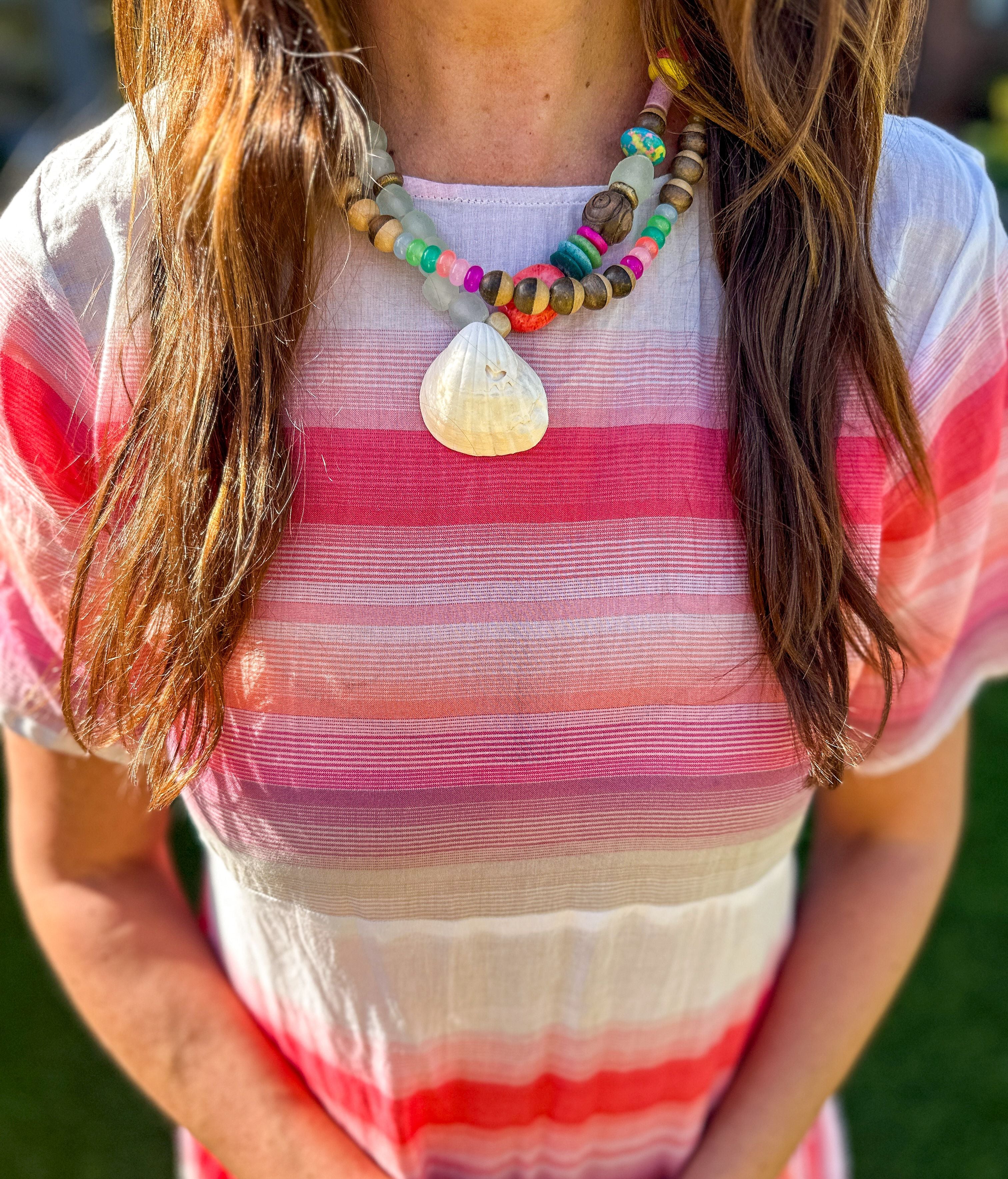 Tribal Shell Necklace | Calypso