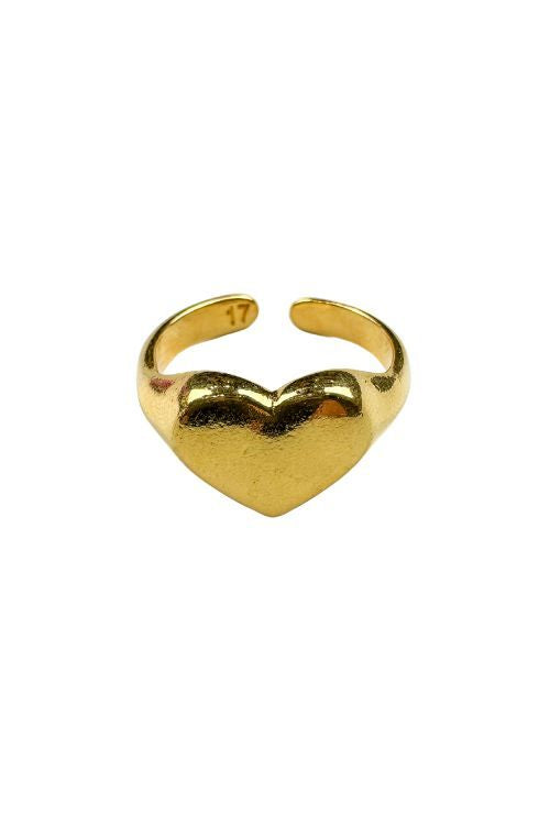 Adjustable Single Heart Ring