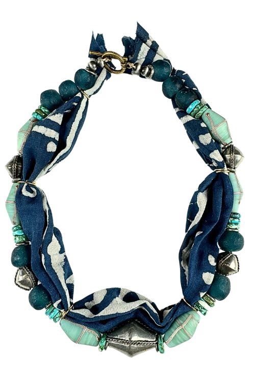 Beaded Bandana Necklace | West