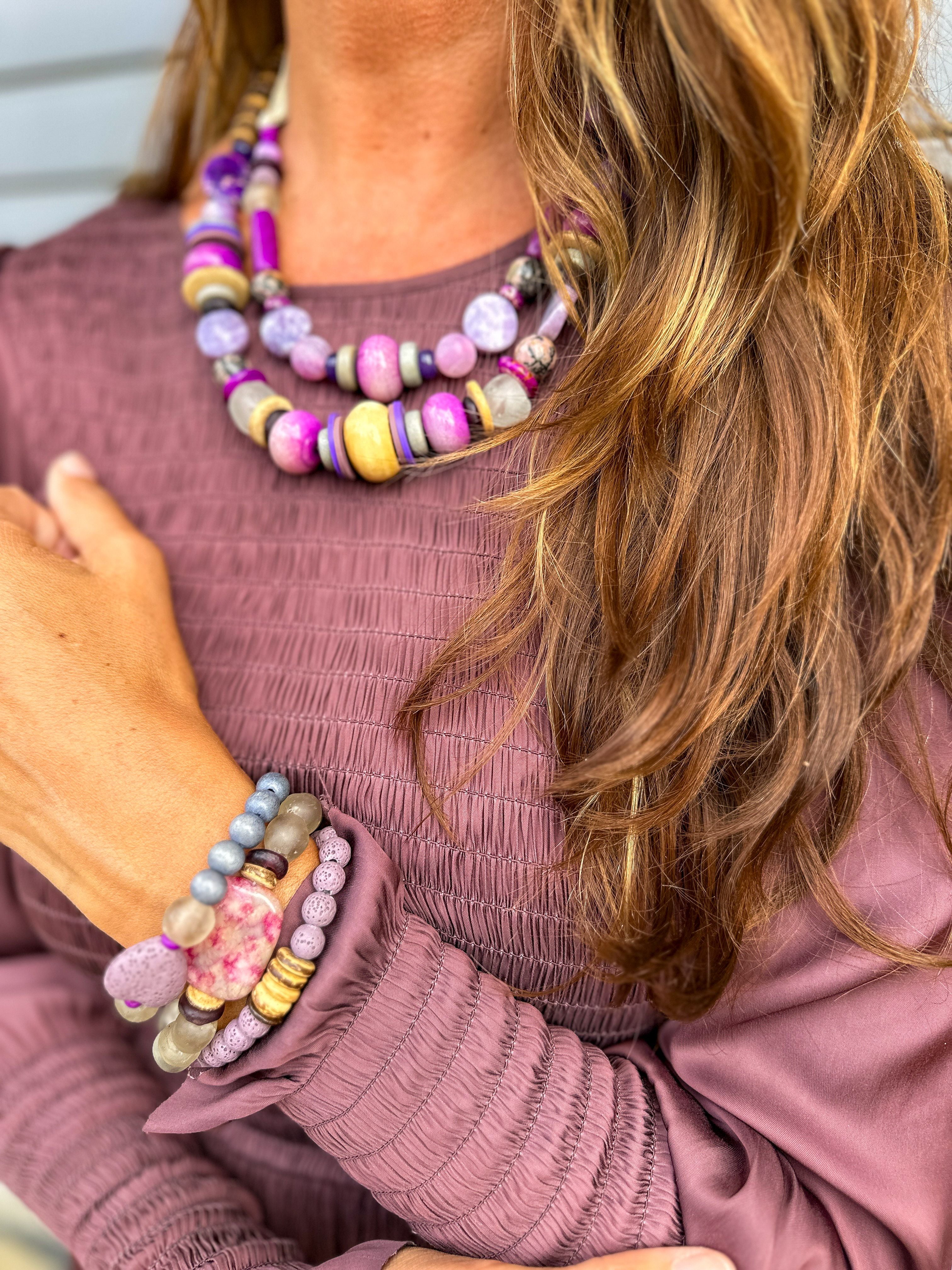 Single Stack Bracelet | Purple