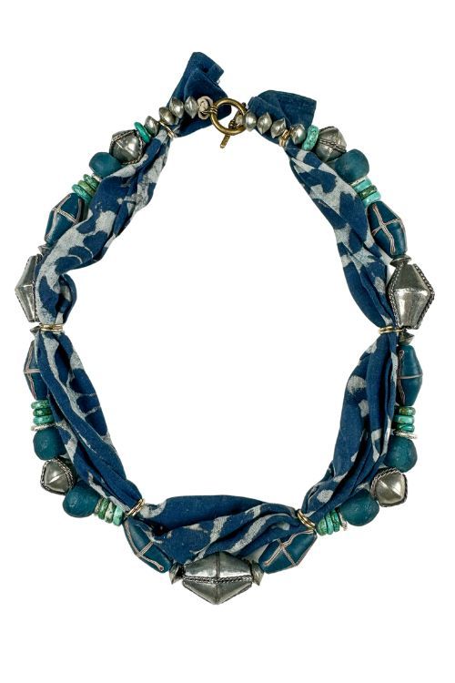 Beaded Bandana Necklace | West