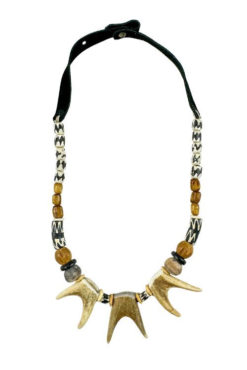 Triple Antler Necklace | Tribal