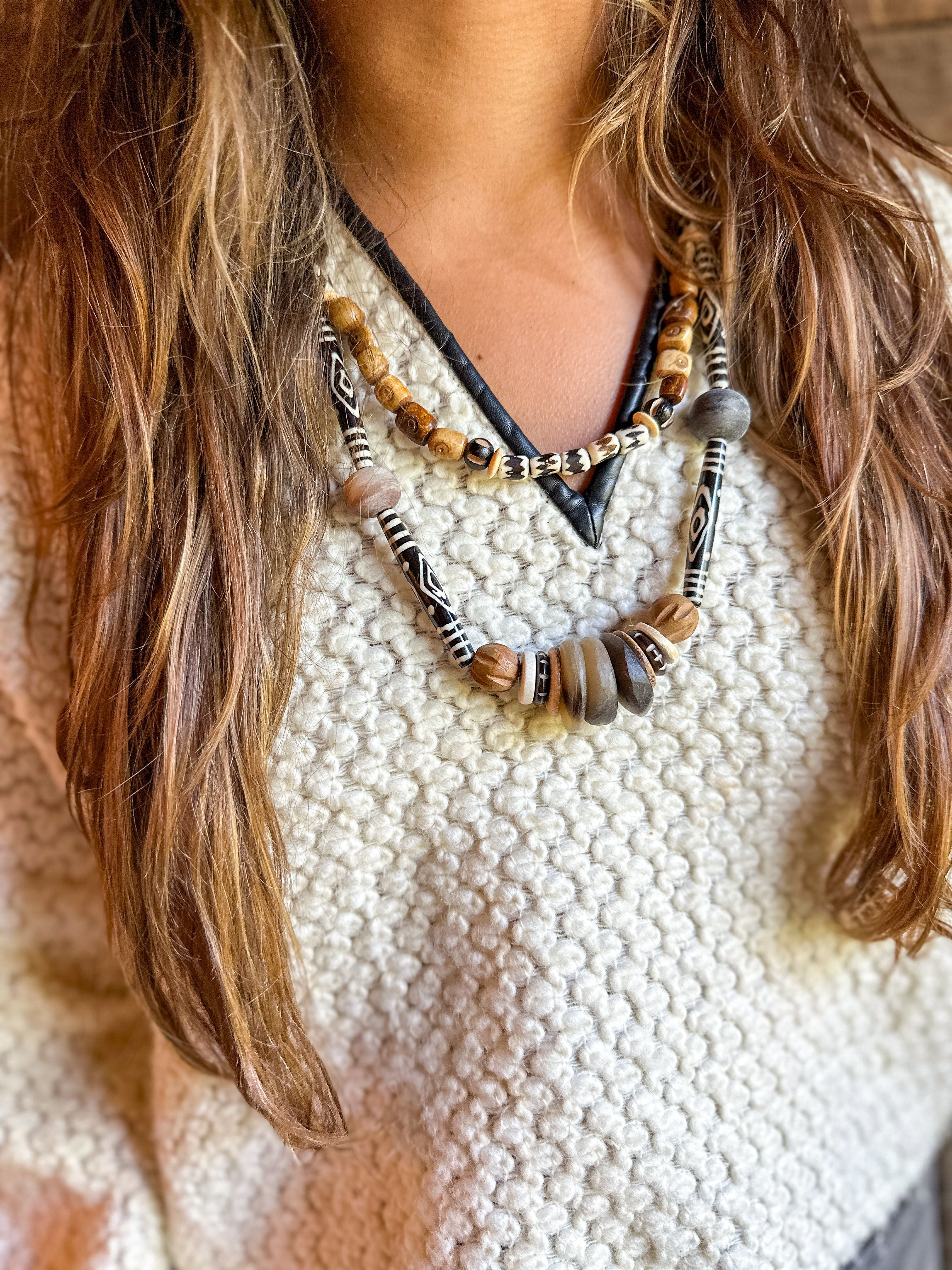 Slim Layered Classic Necklace | Tribal