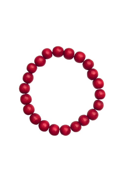 Simple Stack Bracelet | Red | Final Sale