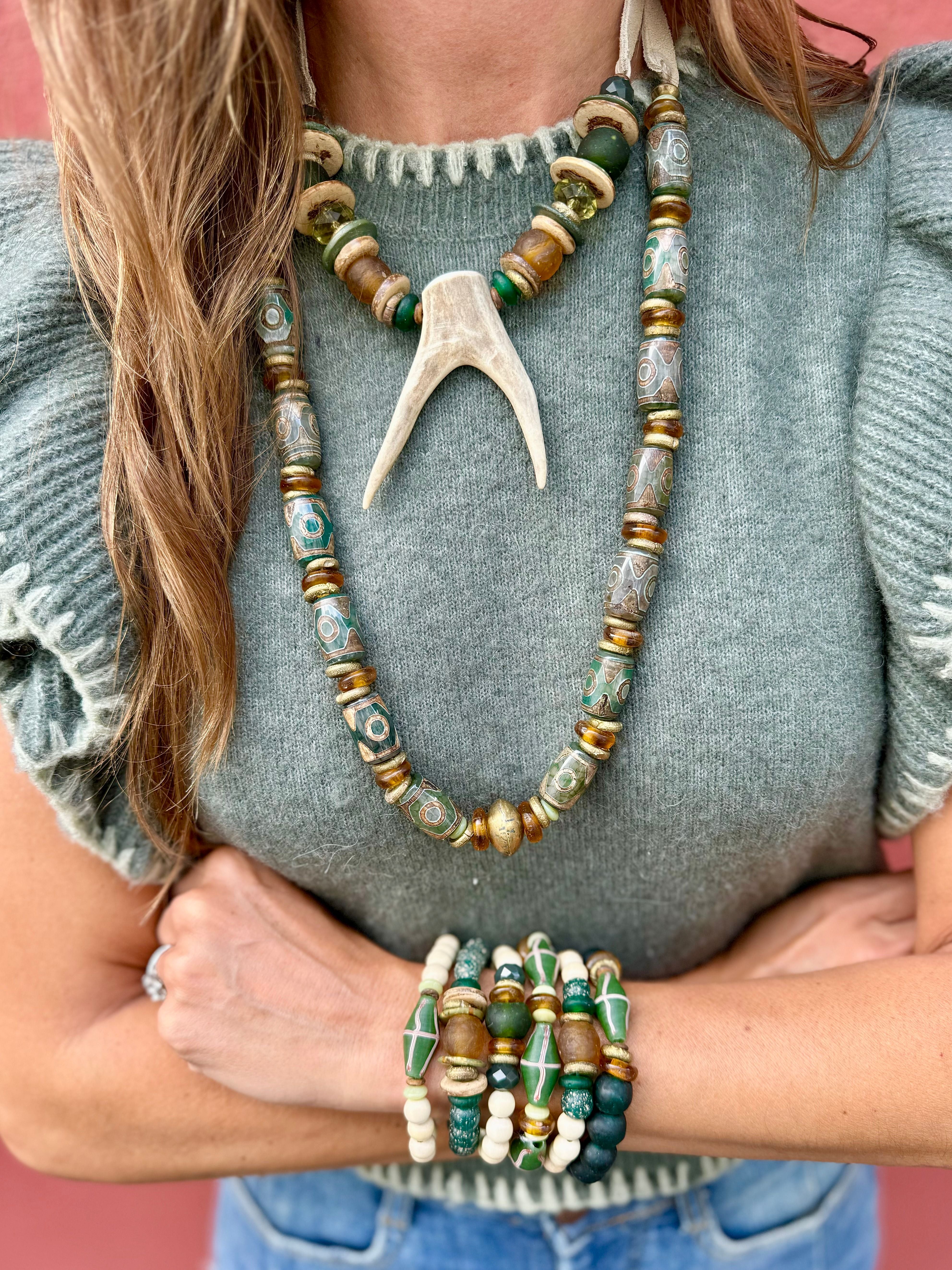 Tribal Stack Bracelet | Evergreen