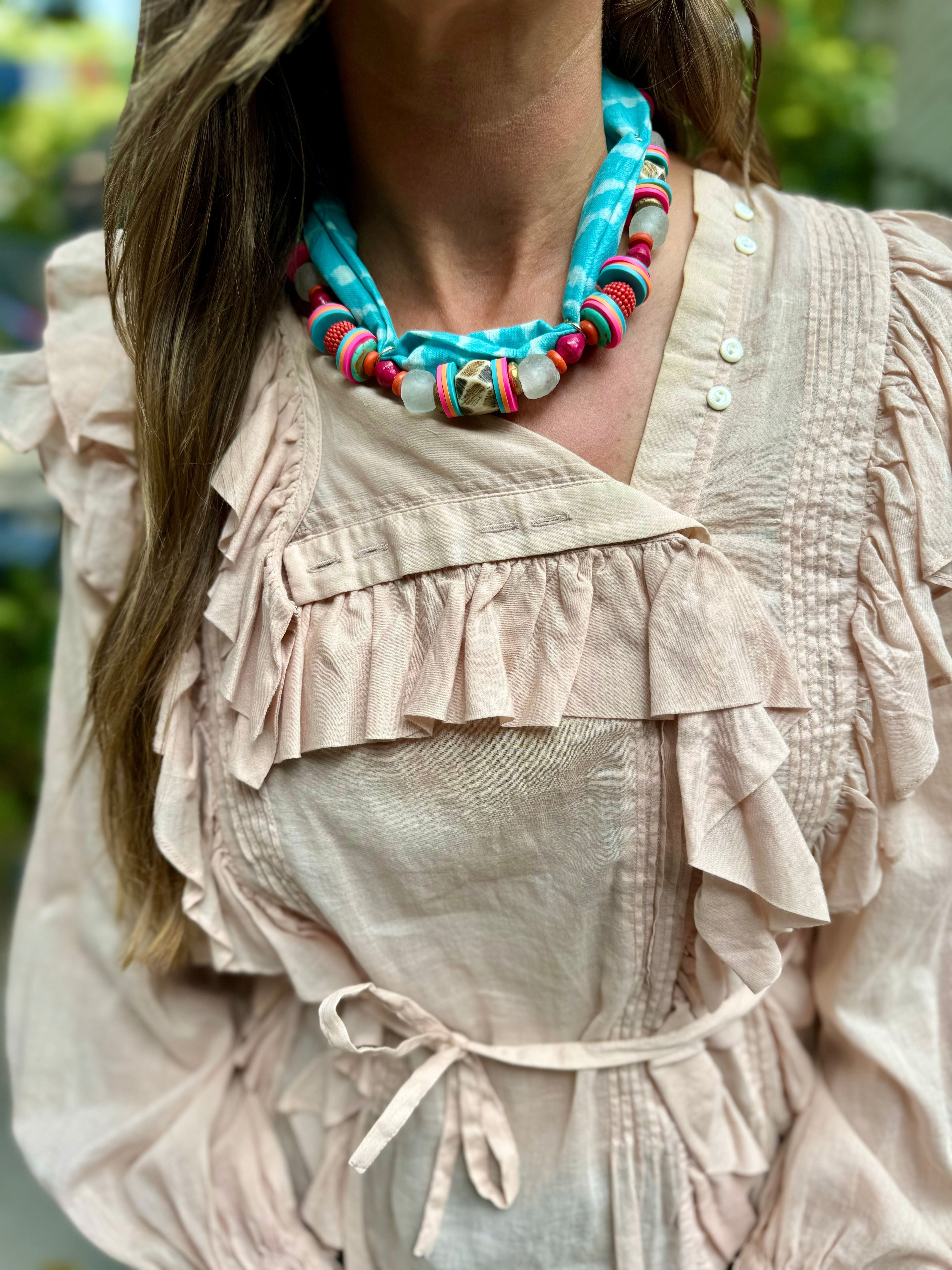 Beaded Bandana Necklace | Sayulita