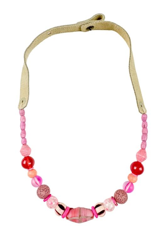 Slim Choker Necklace | Pink