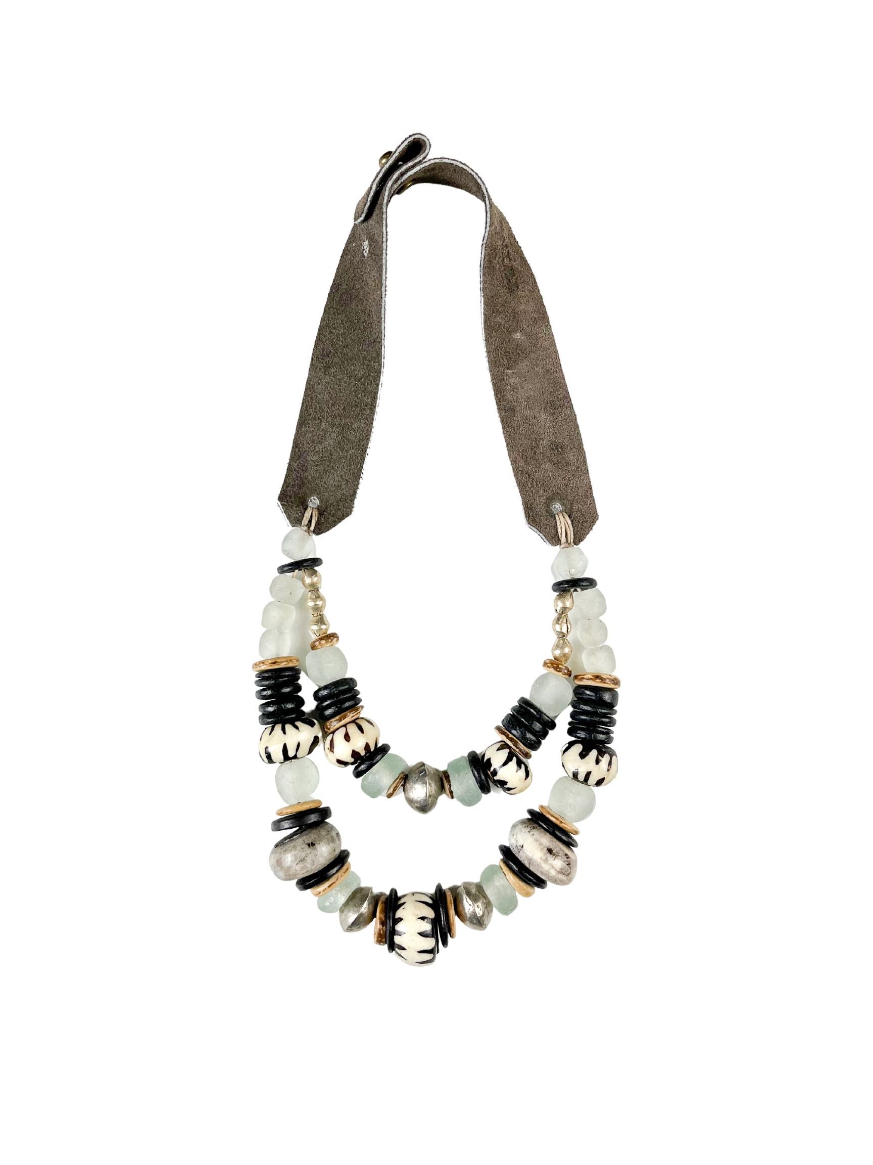 Layered Classic Necklace | Silver Batik | Final Sale