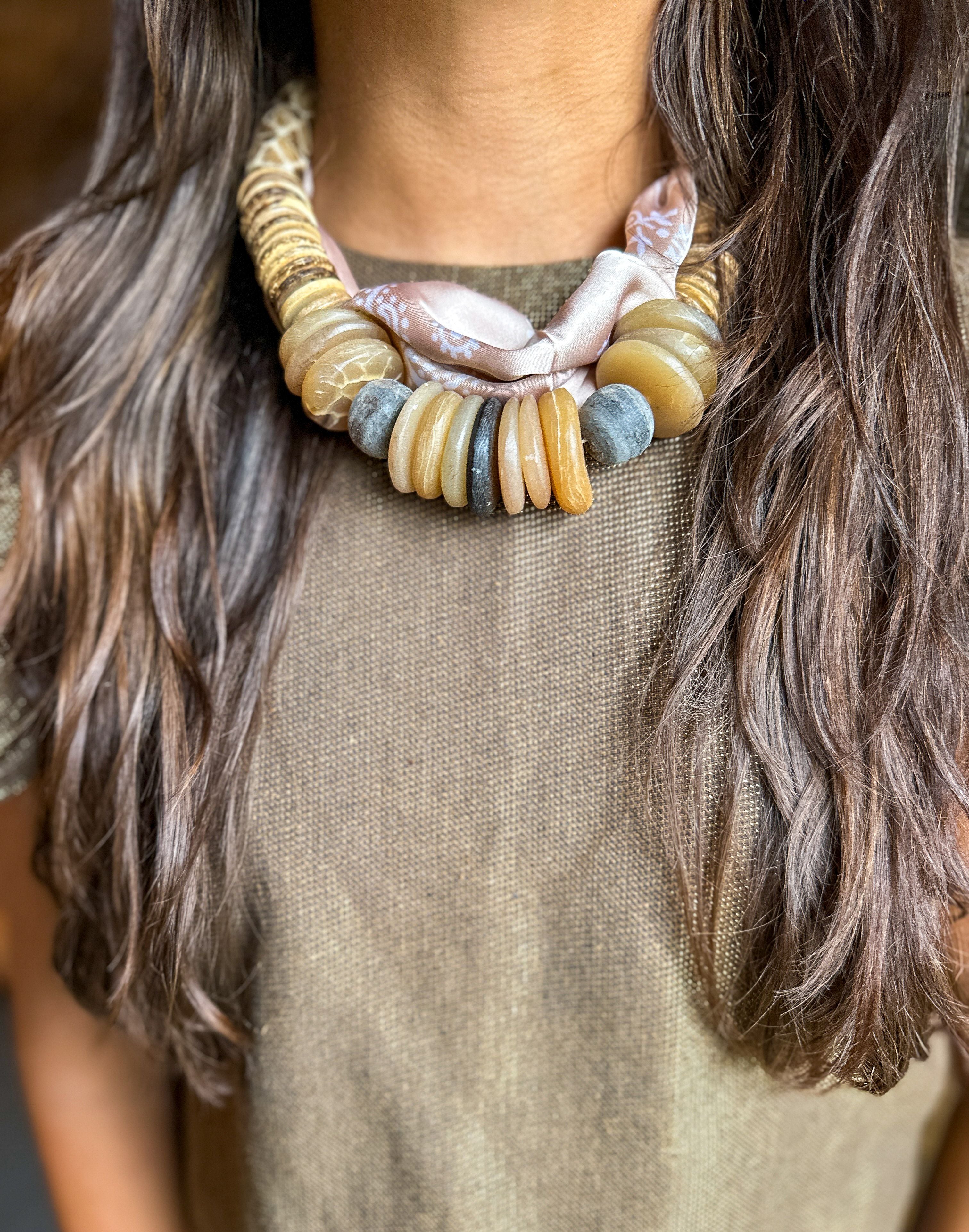 Beaded Bandana Necklace | Nomad