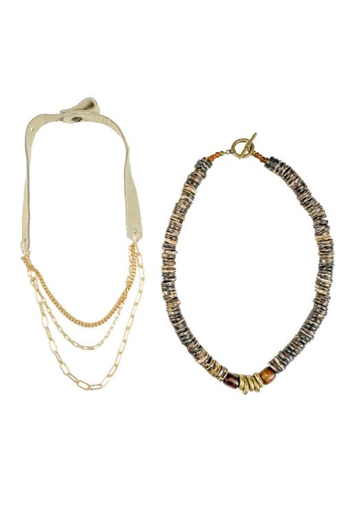 Bundled Sets of 2 | Brown Chain