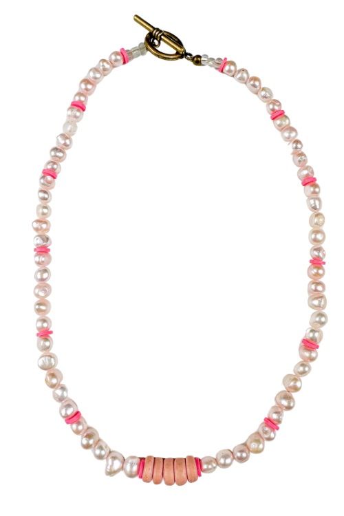 Tribal Classic Necklace | Pearl Pink