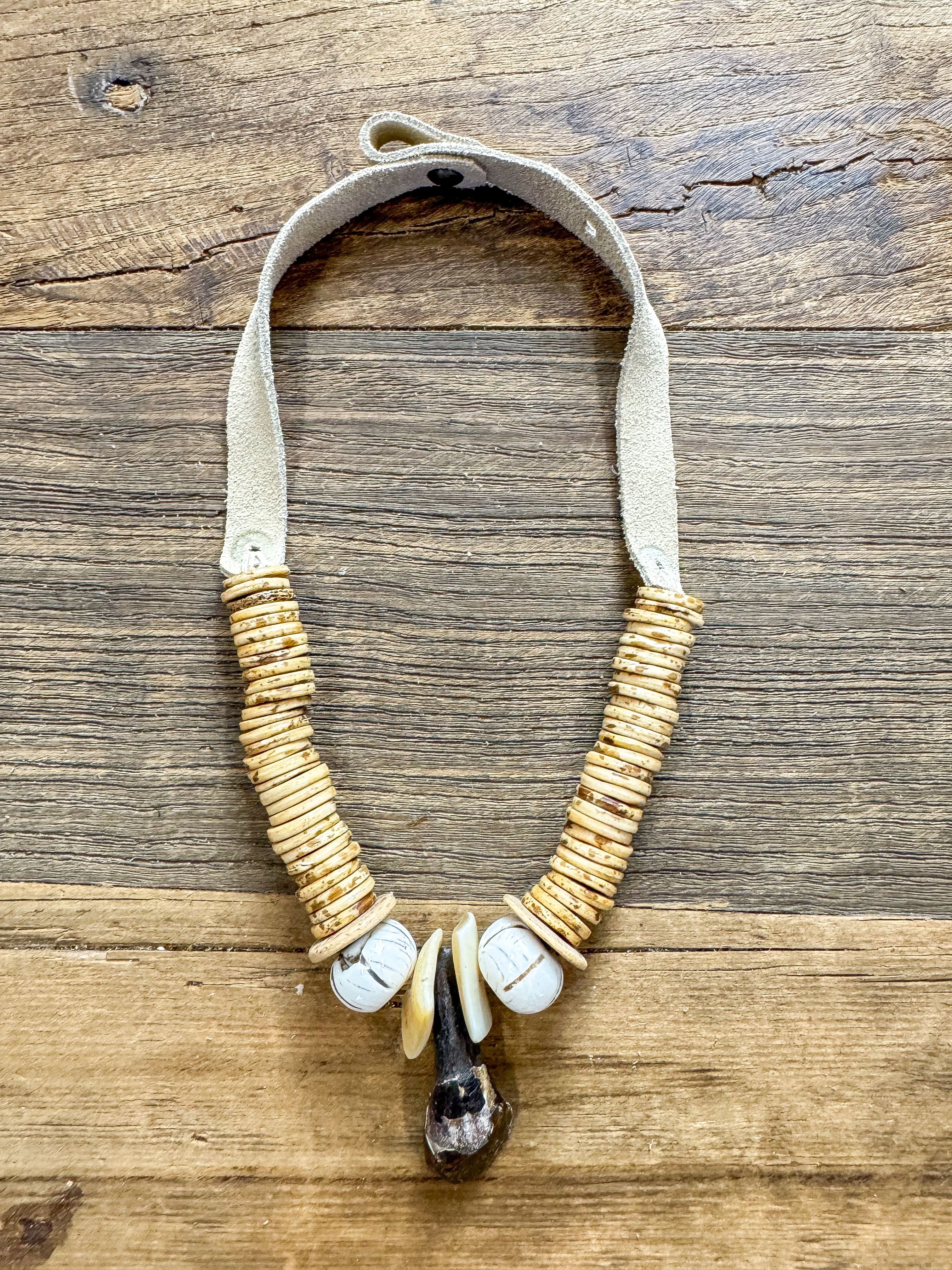 Slim Vintage Tooth Necklace | Nomad