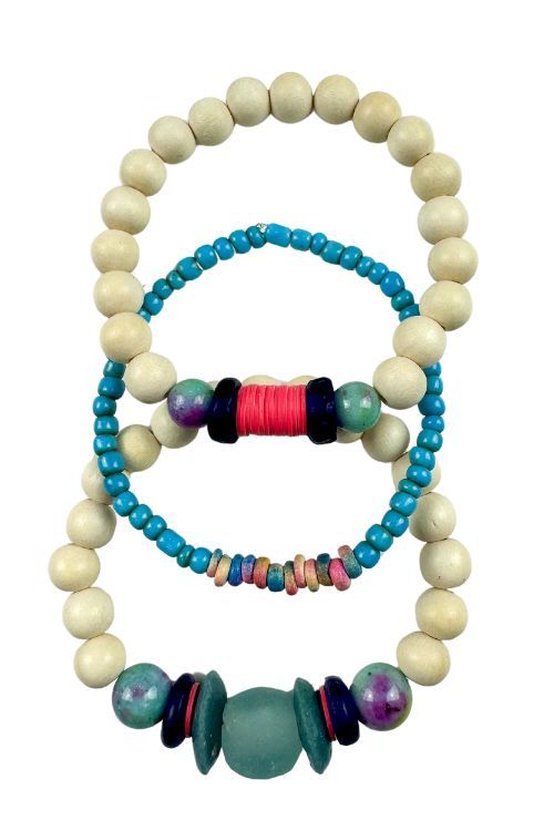 Trio Stack Bracelet Set | Tie Dye | Final Sale