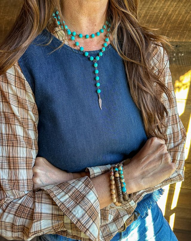 Lariat Turquoise Necklace | West