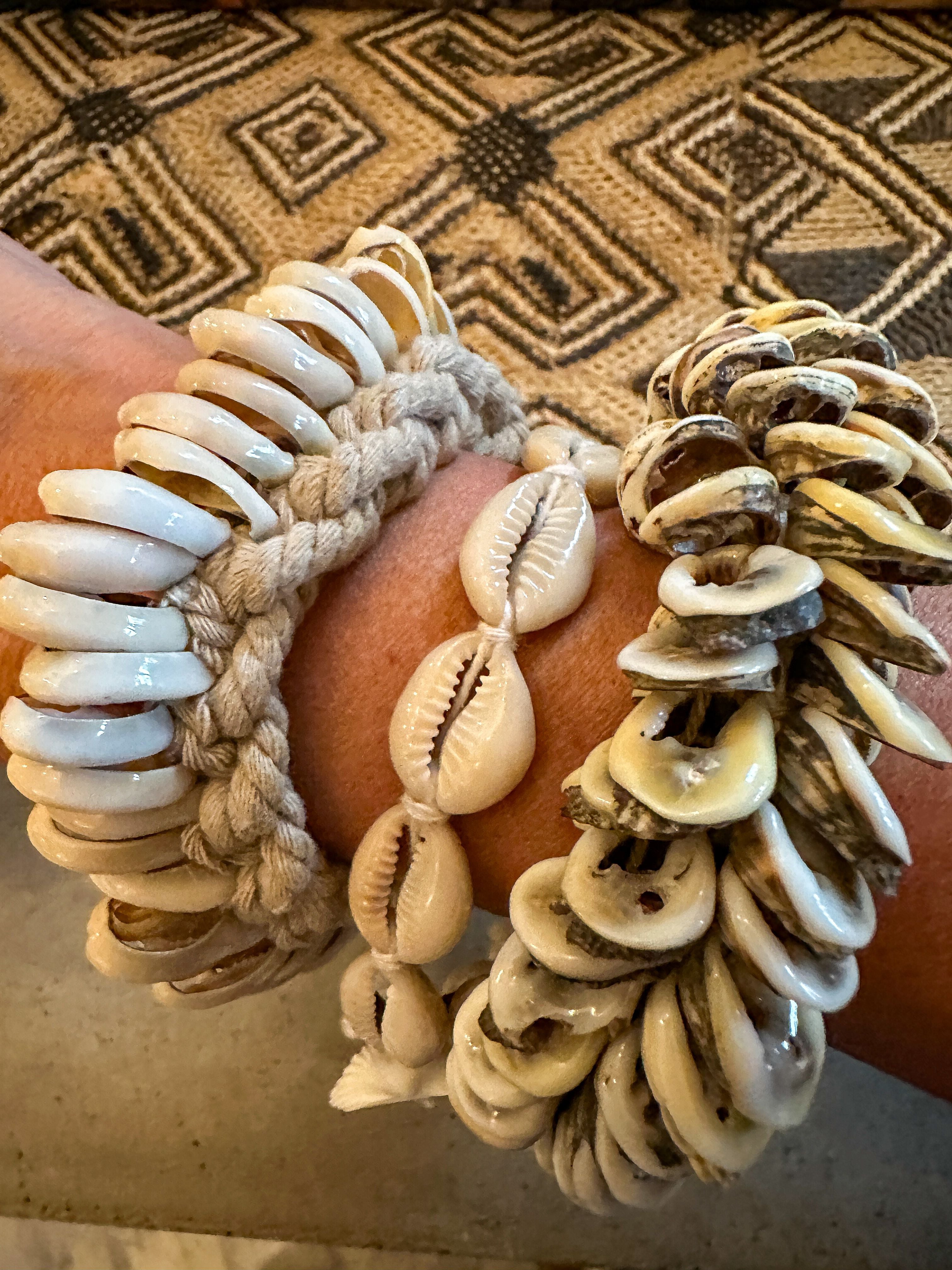 Cowrie Slice Bracelet  | Nomad