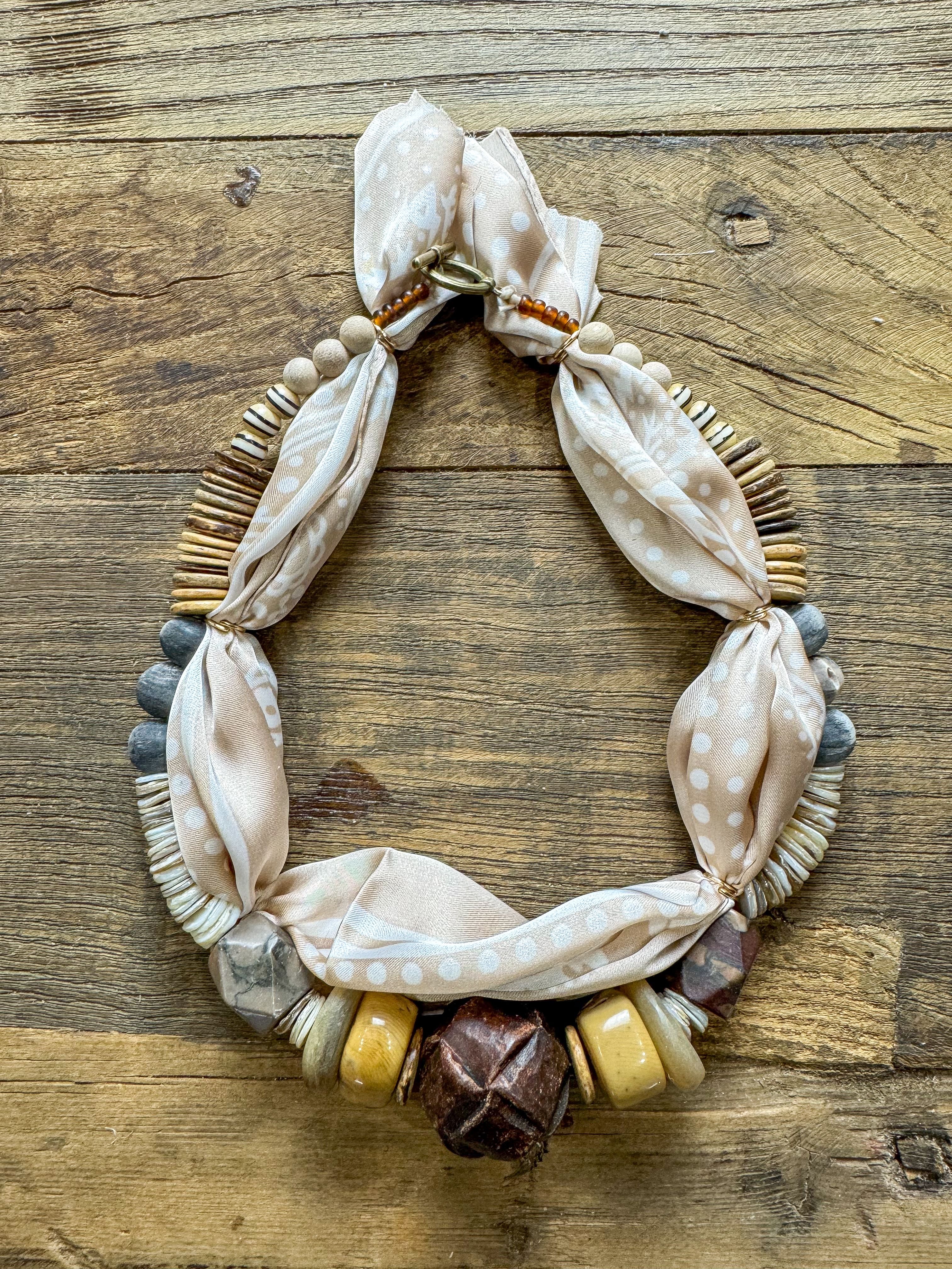 Beaded Bandana Necklace | Nomad