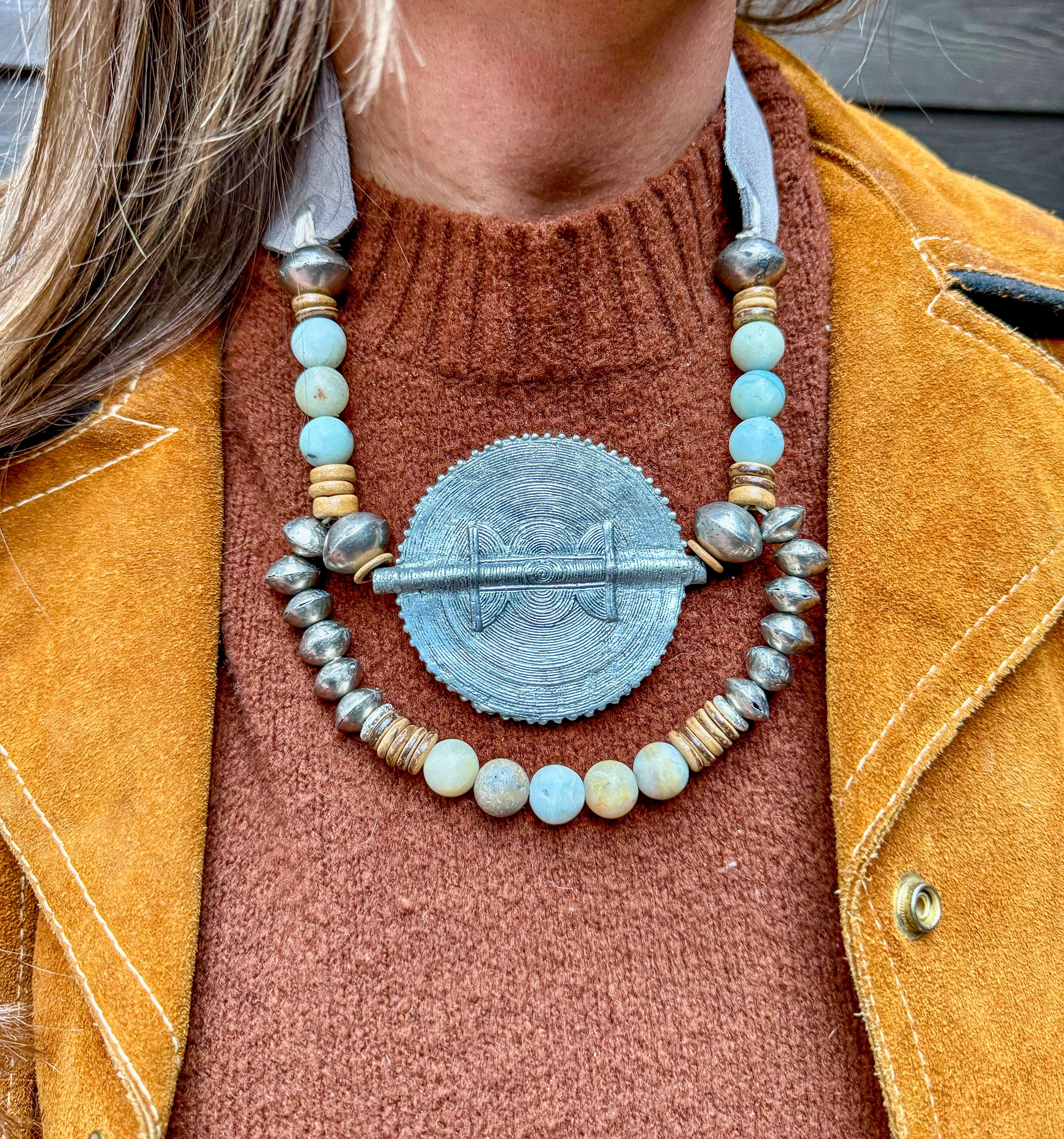 Mid Woven Pendant Necklace | West